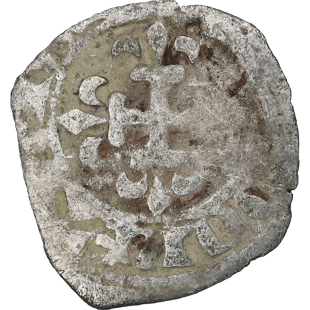 Francia, Philippe VI, Double Parisis, 1328-1350, Vellón, BC, Duplessy:266