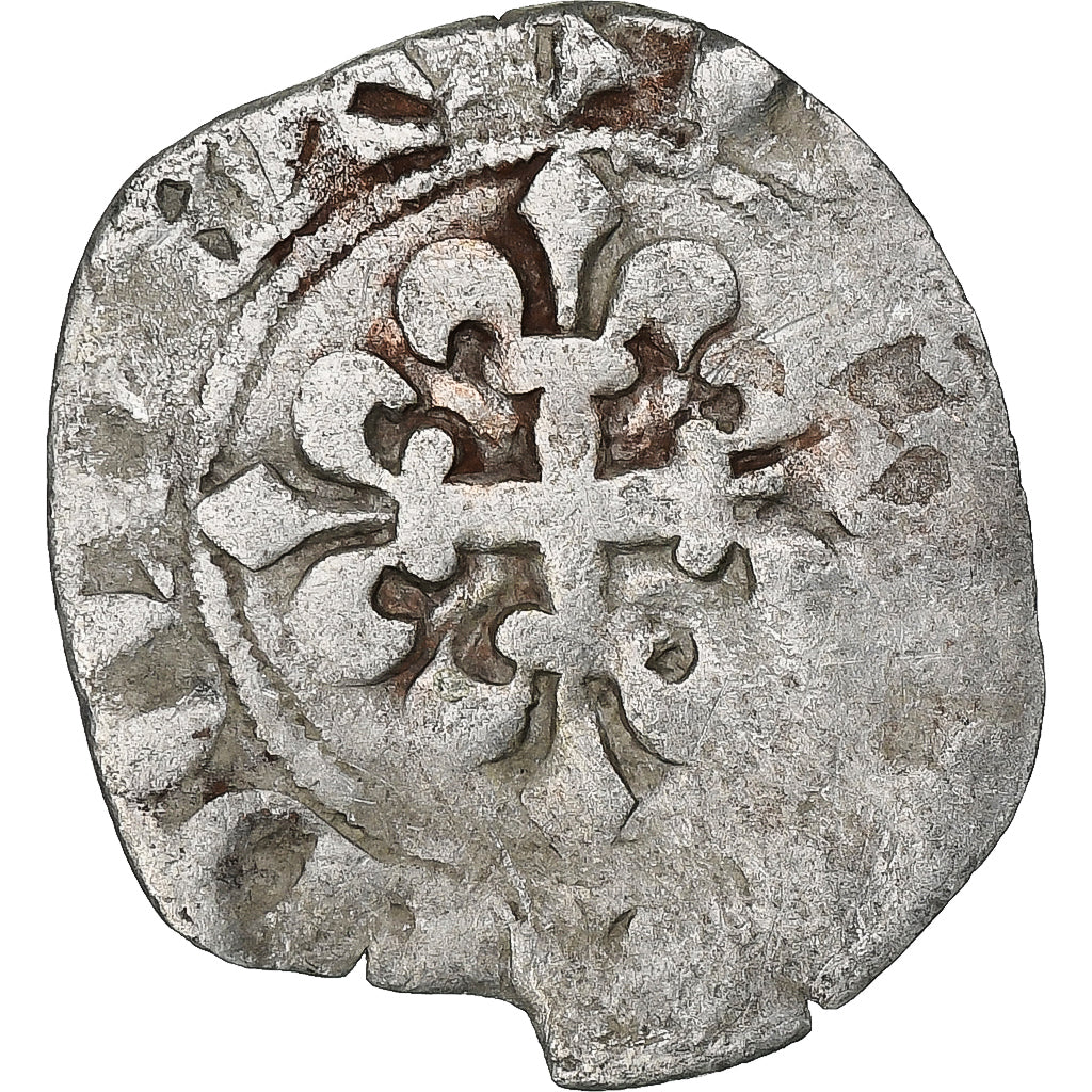 França, Philippe VI, Double Parisis, 1328-1350, Lingote, VF(20-25)