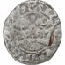 France, Charles IV, Double Parisis, 1323-1328, Billon, TB+, Duplessy:244b