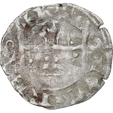France, Charles IV, Double Parisis, 1323-1328, Billon, TB, Duplessy:244b