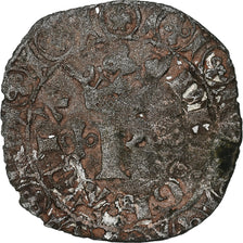 Frankreich, Charles V, Blanc au K, 1365-1380, Contemporary forgery, Billon, S+