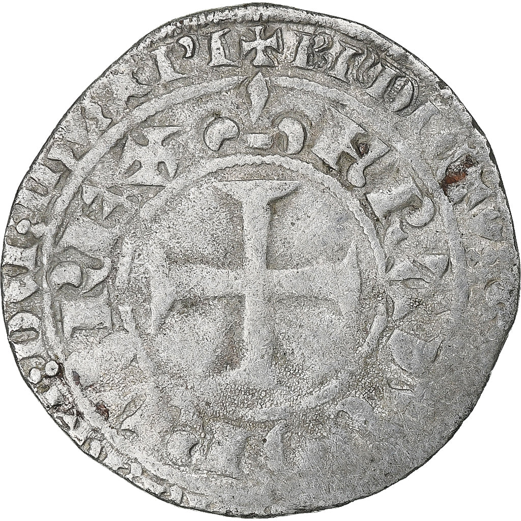 Frankreich, Charles V, Blanc au K, 1365-1380, Billon, S+, Duplessy:363
