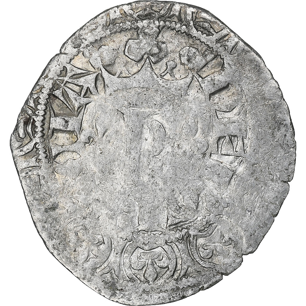 Frankreich, Charles V, Blanc au K, 1365-1380, Billon, S+, Duplessy:363