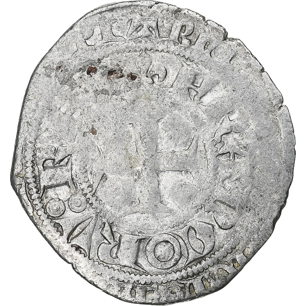 Frankreich, Charles V, Blanc au K, 1365-1380, Billon, S+, Duplessy:363