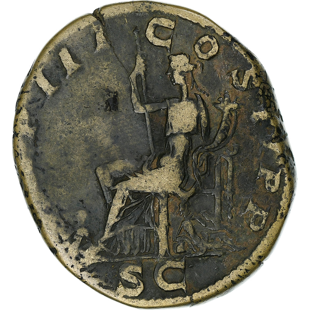 Geta, Sestertius, 211, Rome, Bronze, VF(30-35), RIC:171a