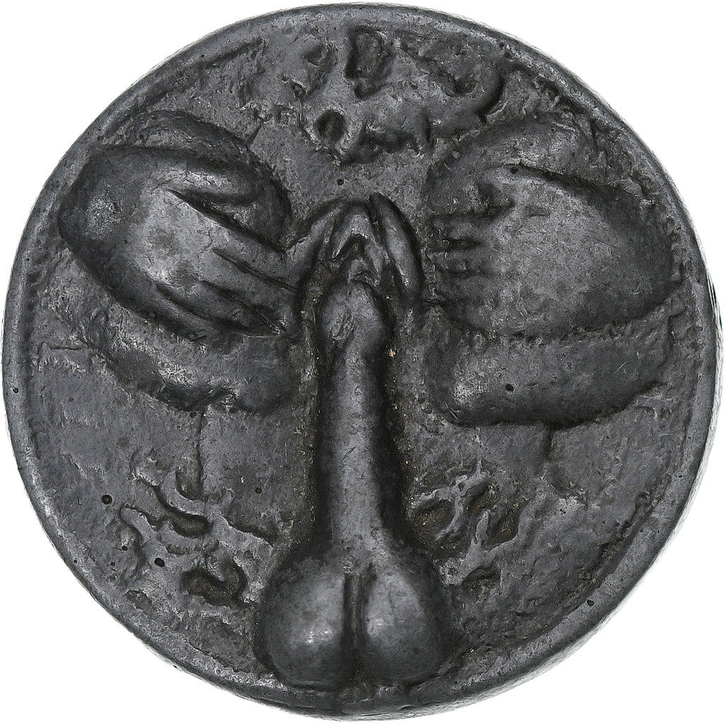 Frankreich, betaalpenning, Jeton érotique, module de 5 Francs, 1873, SS, Lead