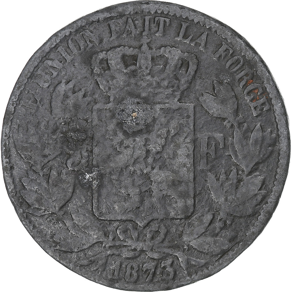 Frankreich, betaalpenning, Jeton érotique, module de 5 Francs, 1873, SS, Lead