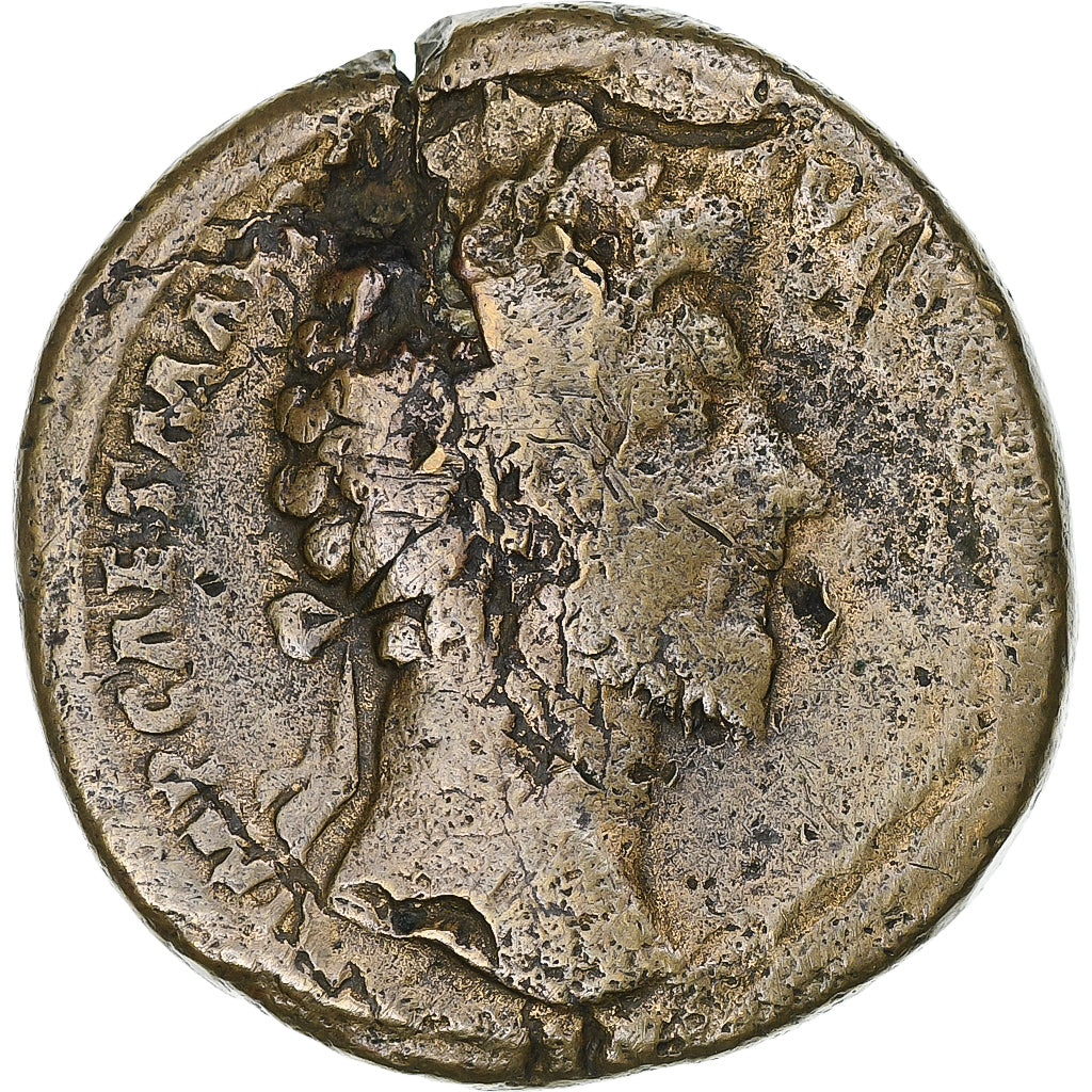 Marcus Aurelius, Sesterzio, 161-162, Rome, Bronzo, B+, RIC:826