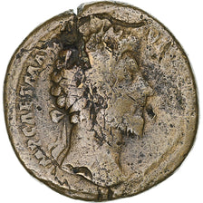Marcus Aurelius, Sesterzio, 161-162, Rome, Bronzo, B+, RIC:826