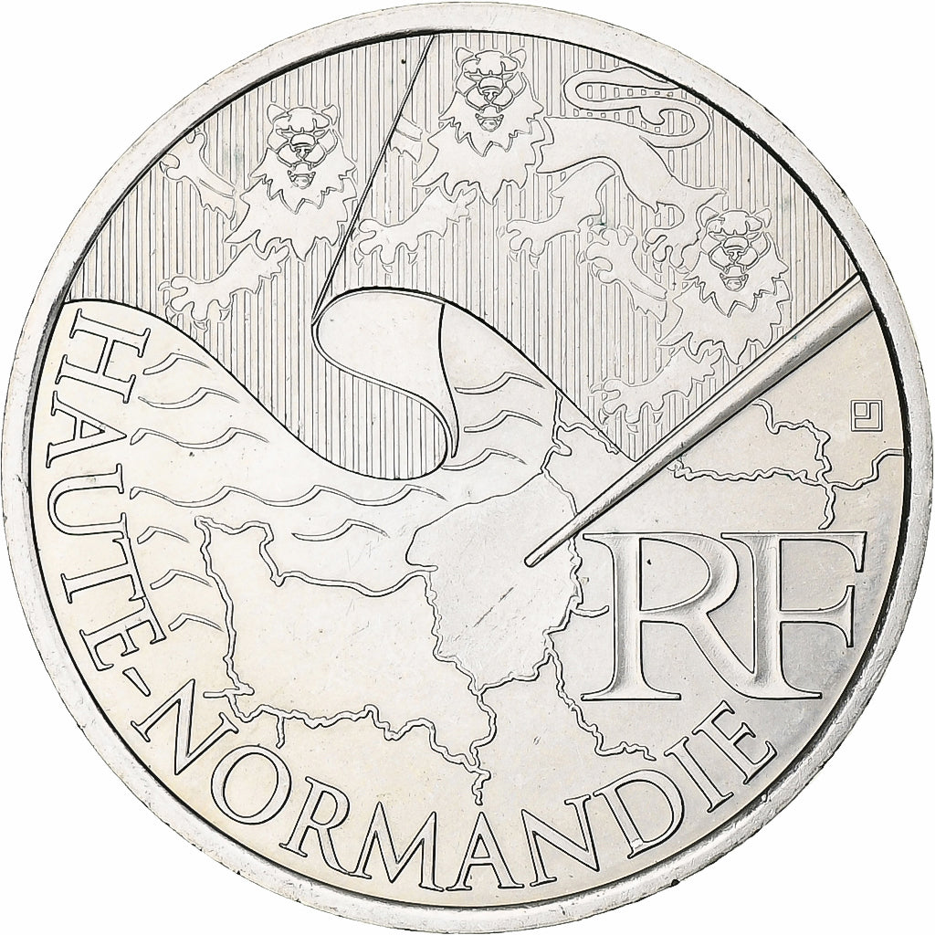 Frankreich, 10 Euro, Haute-Normandie, 2010, Paris, UNZ, Silber