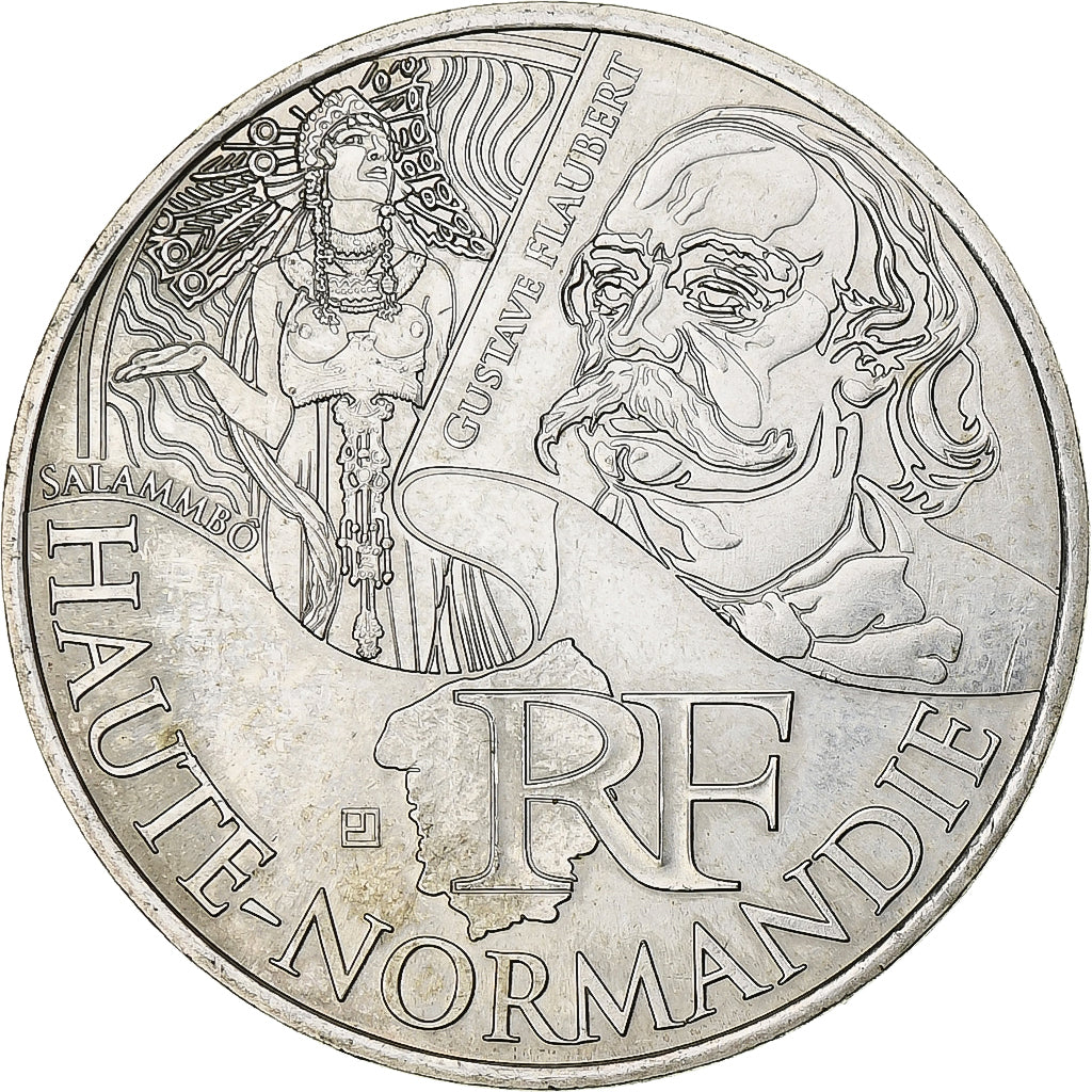 Francia, 10 Euro, Haute-Normandie, 2012, Paris, SC, Plata