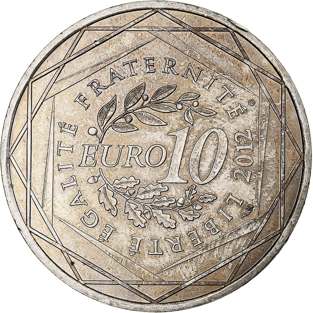 France, 10 Euro, Haute-Normandie, 2012, Paris, SPL, Argent
