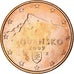 Slowakije, 5 Euro Cent, 2009, Kremnica, UNC, Copper Plated Steel, KM:97