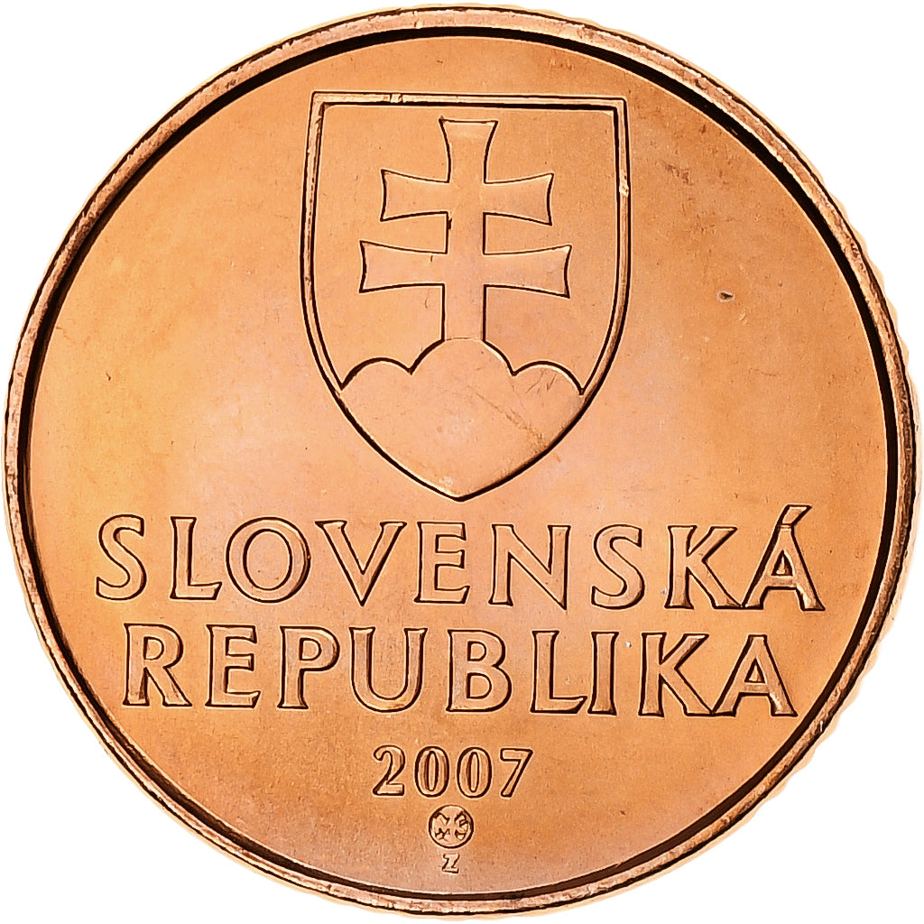 Slowakije, 50 Halierov, 2007, Kremnica, Copper Plated Steel, UNC, KM:35