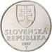 Eslovaquia, 2 Koruna, 2007, Kremnica, Níquel chapado en acero, SC+, KM:13