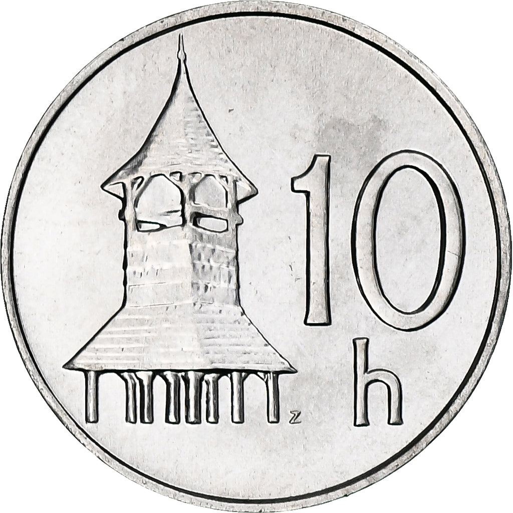 Eslovaquia, 10 Halierov, 2002, Kremnica, Aluminio, SC+, KM:17