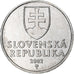 Eslovaquia, 20 Halierov, 2002, Kremnica, Aluminio, SC+, KM:18