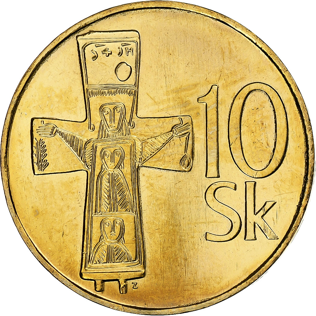 Slovacchia, 10 Koruna, 2003, Kremnica, Rame-nichel-alluminio, SPL+, KM:11