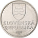 Eslovaquia, 5 Koruna, 2007, Kremnica, Níquel chapado en acero, SC+, KM:14