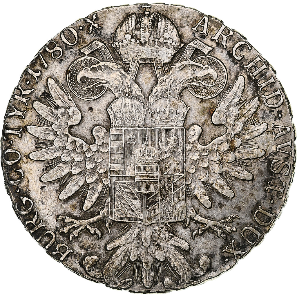 Autriche, Maria Theresa, Thaler, 1780, Vienna, Refrappe, Argent, SUP