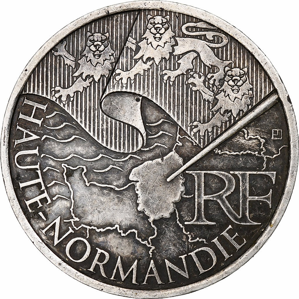 Francia, 10 Euro, Haute-Normandie, 2010, Paris, SPL, Argento