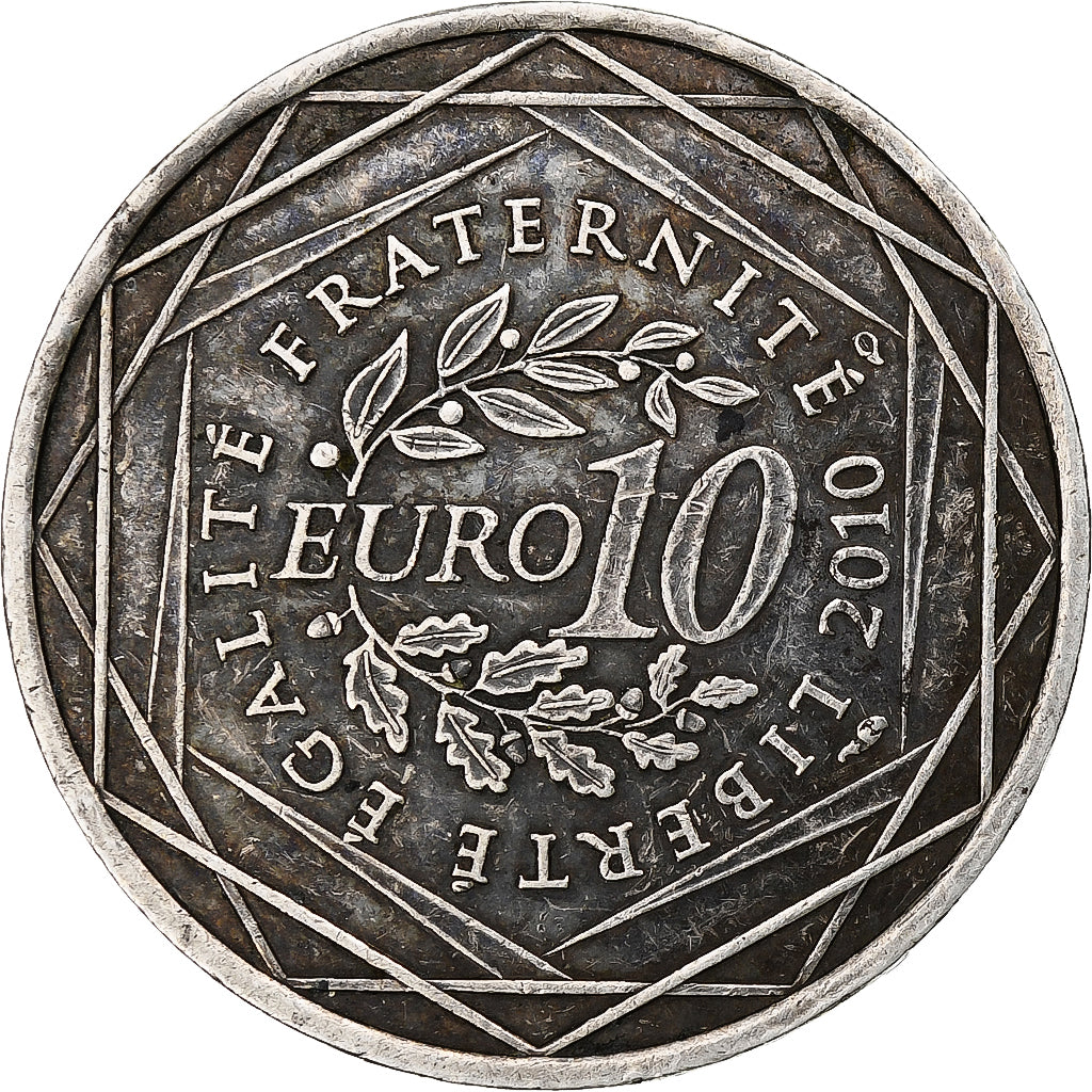 Francia, 10 Euro, Haute-Normandie, 2010, Paris, SPL, Argento