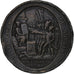 France, Monneron de 5 Sols, Au serment, 1792, Birmingham, Copper, VF(30-35)