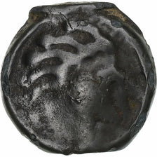 Senones, potin à la tête d’indien, 1st century BC, Bronzo, MB+, Latour:7417