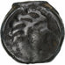 Senones, potin à la tête d’indien, 1st century BC, Bronzo, MB+, Latour:7417