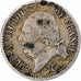 França, Louis XVIII, 1/4 Franc, 1824, Paris, Prata, VF(30-35), Gadoury:352