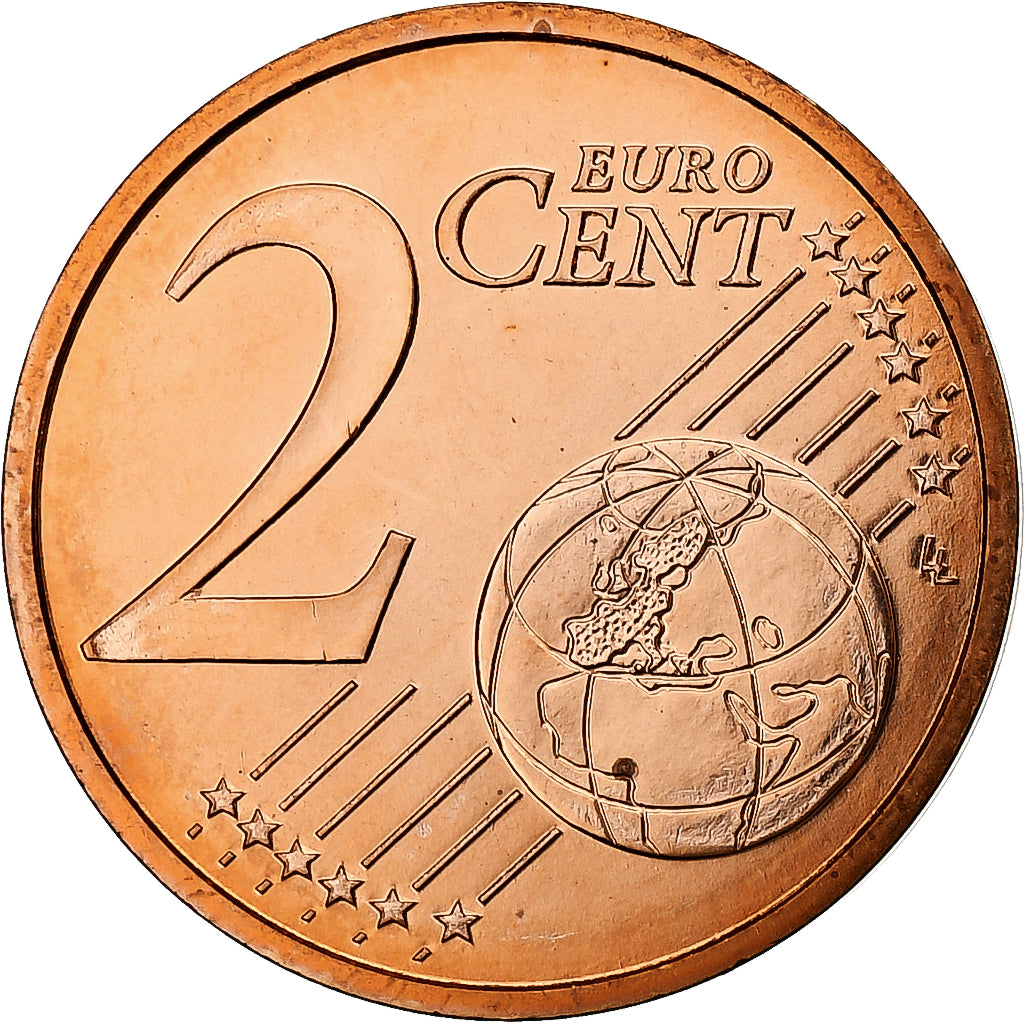 Francja, 2 Euro Cent, 2003, MDP, BU, MS(64), Miedź platerowana stalą, KM:1283