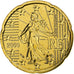 Francja, 20 Euro Cent, 2003, MDP, BU, MS(64), Nordic gold, KM:1286