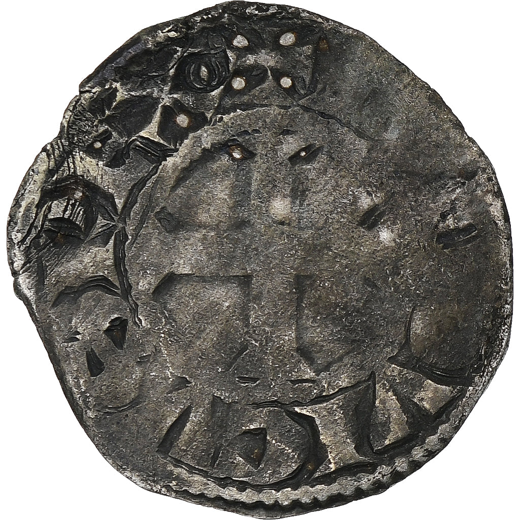 Francia, Louis VIII-IX, Denier Tournois, 1223-1244, Biglione, MB, Duplessy:187