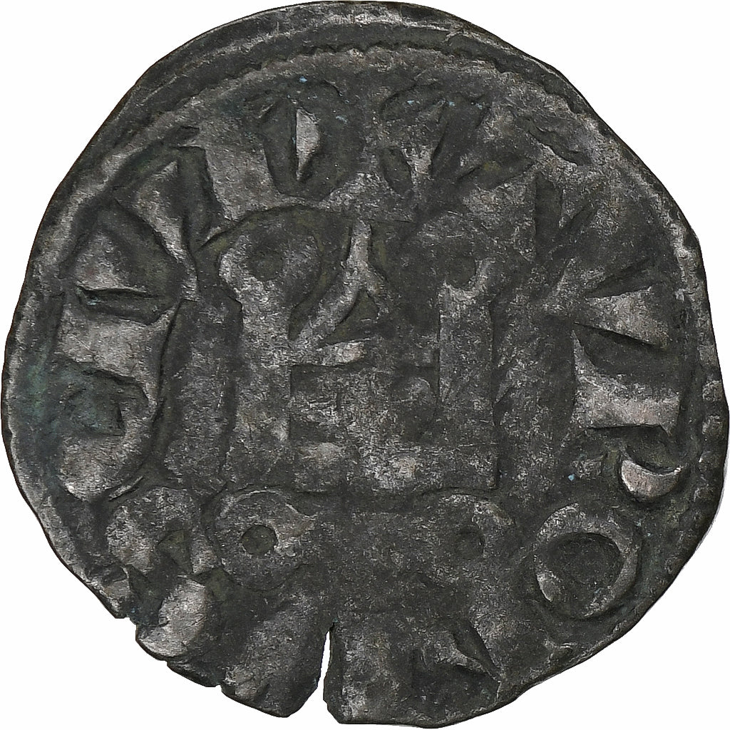 Francia, Louis VIII-IX, Denier Tournois, 1223-1244, Biglione, MB, Duplessy:187