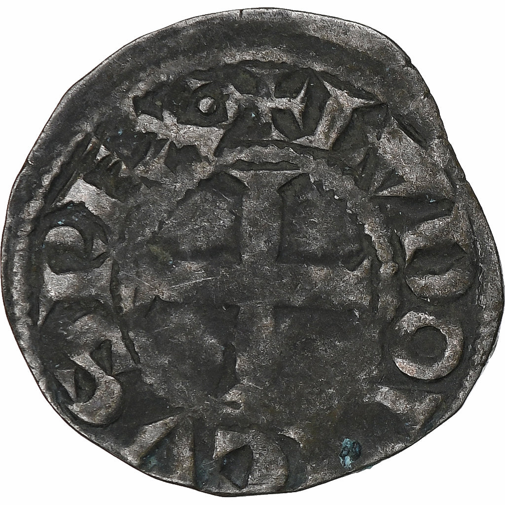 Francia, Louis VIII-IX, Denier Tournois, 1223-1244, Biglione, MB+, Duplessy:187