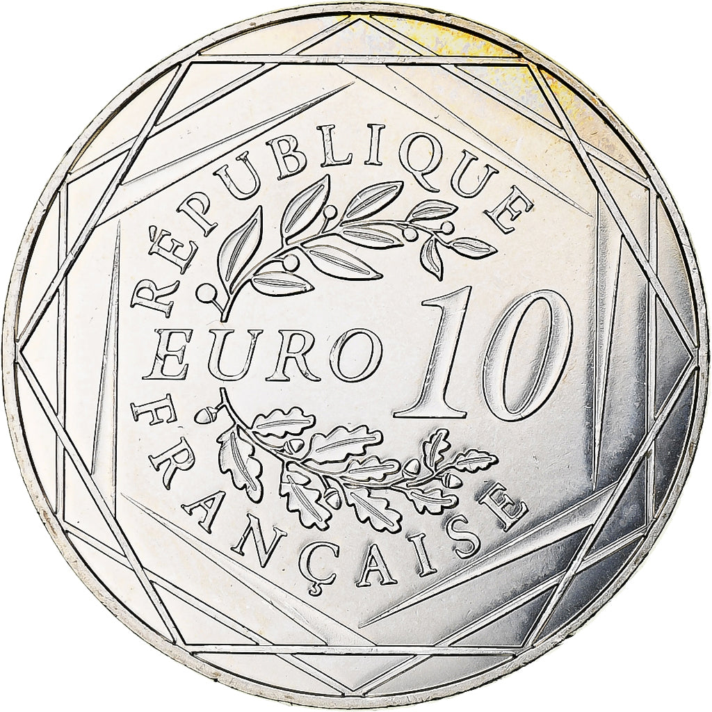 França, 10 Euro, Coq, 2014, Paris, MS(63), Prata