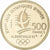 França, 500 Francs, Pierre de Coubertin, 1991, MDP, BE, Dourado, MS(65-70)
