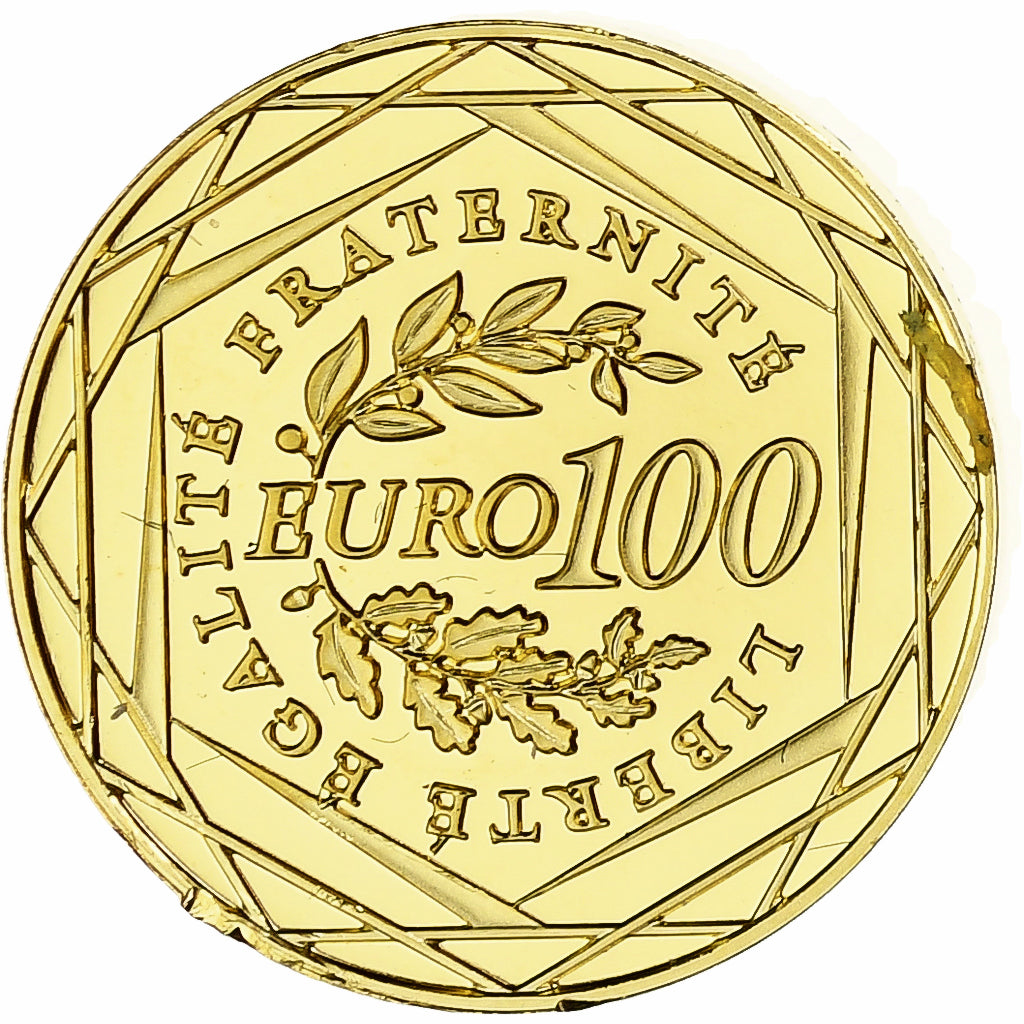 France, Semeuse, 100 Euro, 2010, MDP, BU, FDC, Or