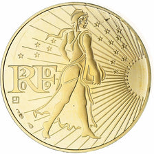 França, Semeuse, 250 Euro, 2009, MDP, BU, MS(65-70), Dourado