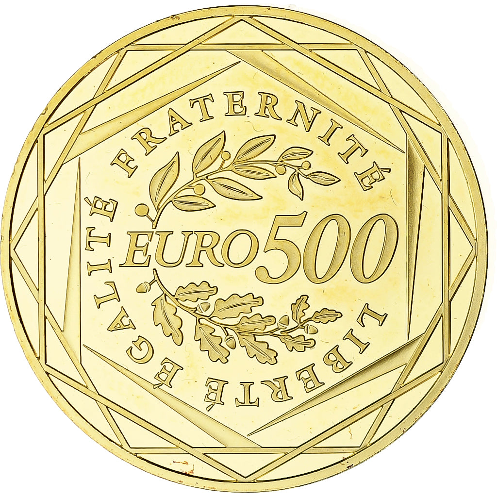 France, Semeuse, 500 Euro, 2010, MDP, BU, FDC, Or