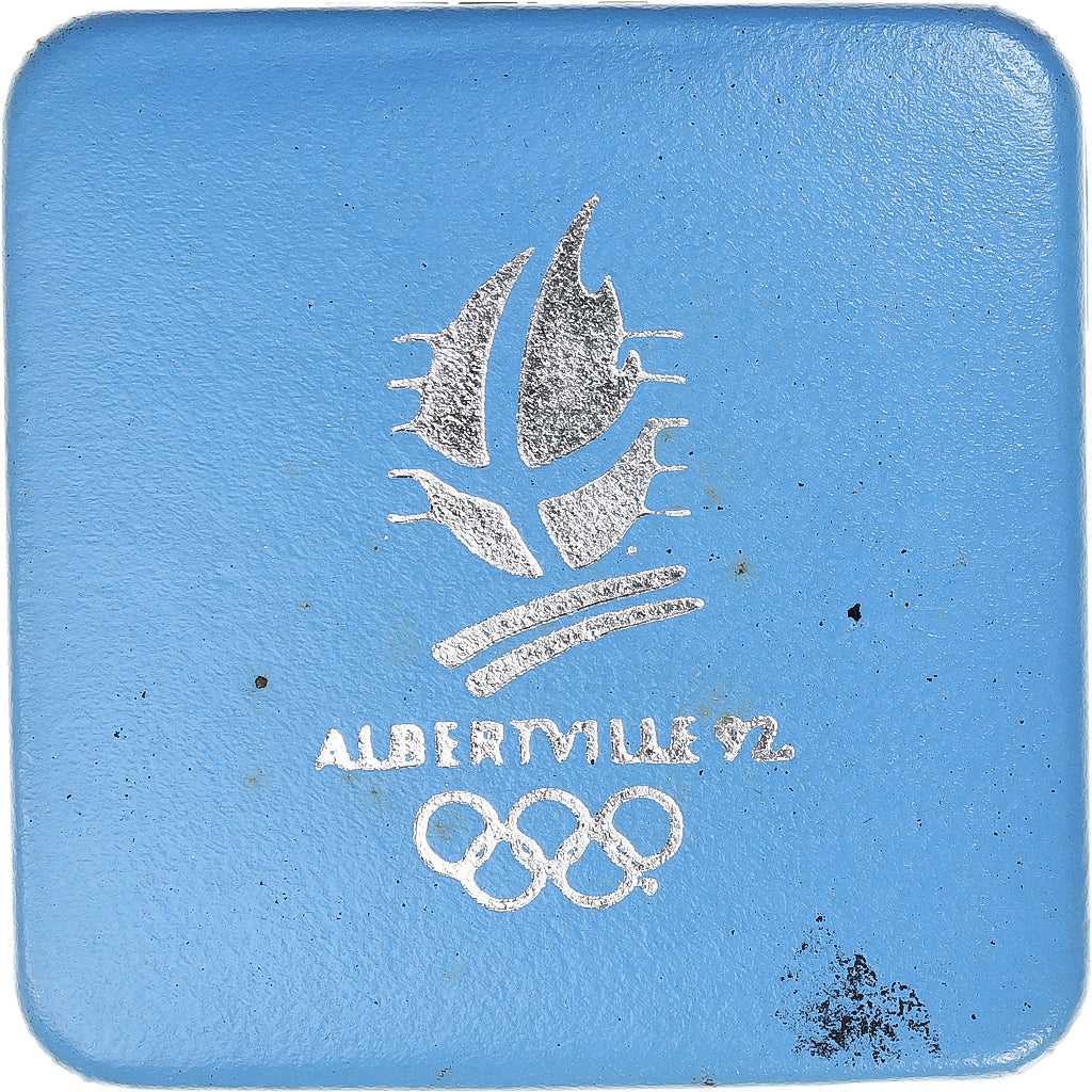 Frankreich, 100 Francs, Albertville - Free-style Skiing, 1990, MDP, Silber, STGL