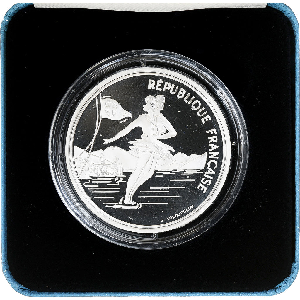 Frankreich, 100 Francs, 1992 Olympics, Albertville, Ice Skating, 1989, MDP