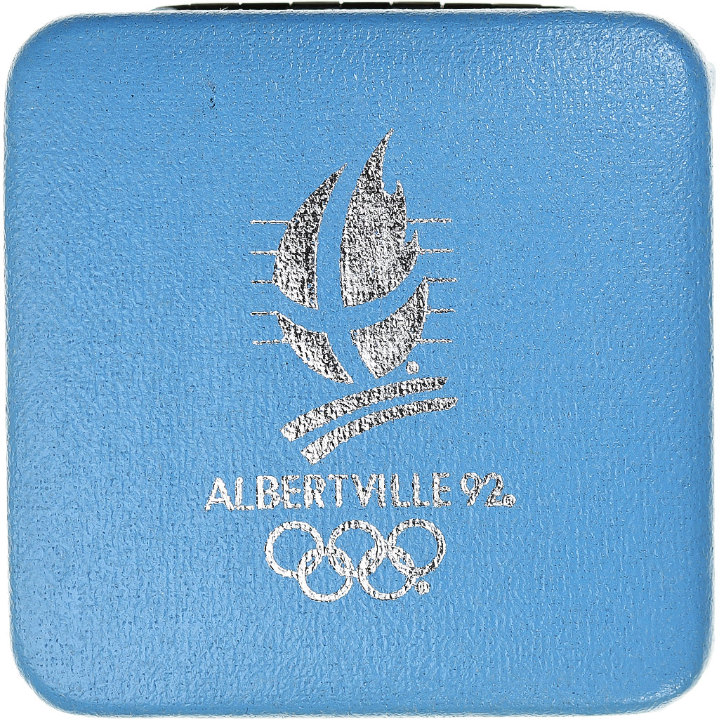 France, 100 Francs, 1992 Olympics, Albertville, Ski Jumping, 1991, MDP, Silver