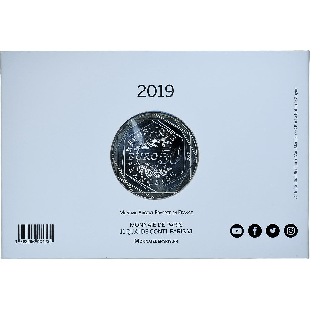 France, 50 Euro, Pièce d'Histoire - Le 14 Juillet, 2019, MDP, FDC, Argent