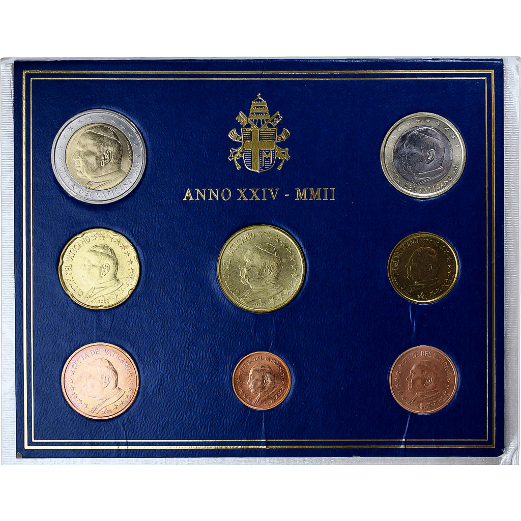 Vaticaan, Jean-Paul II, Set 1 ct. - 2 Euro, 2002 (Anno XXIV), Rome, UNC, n.v.t.