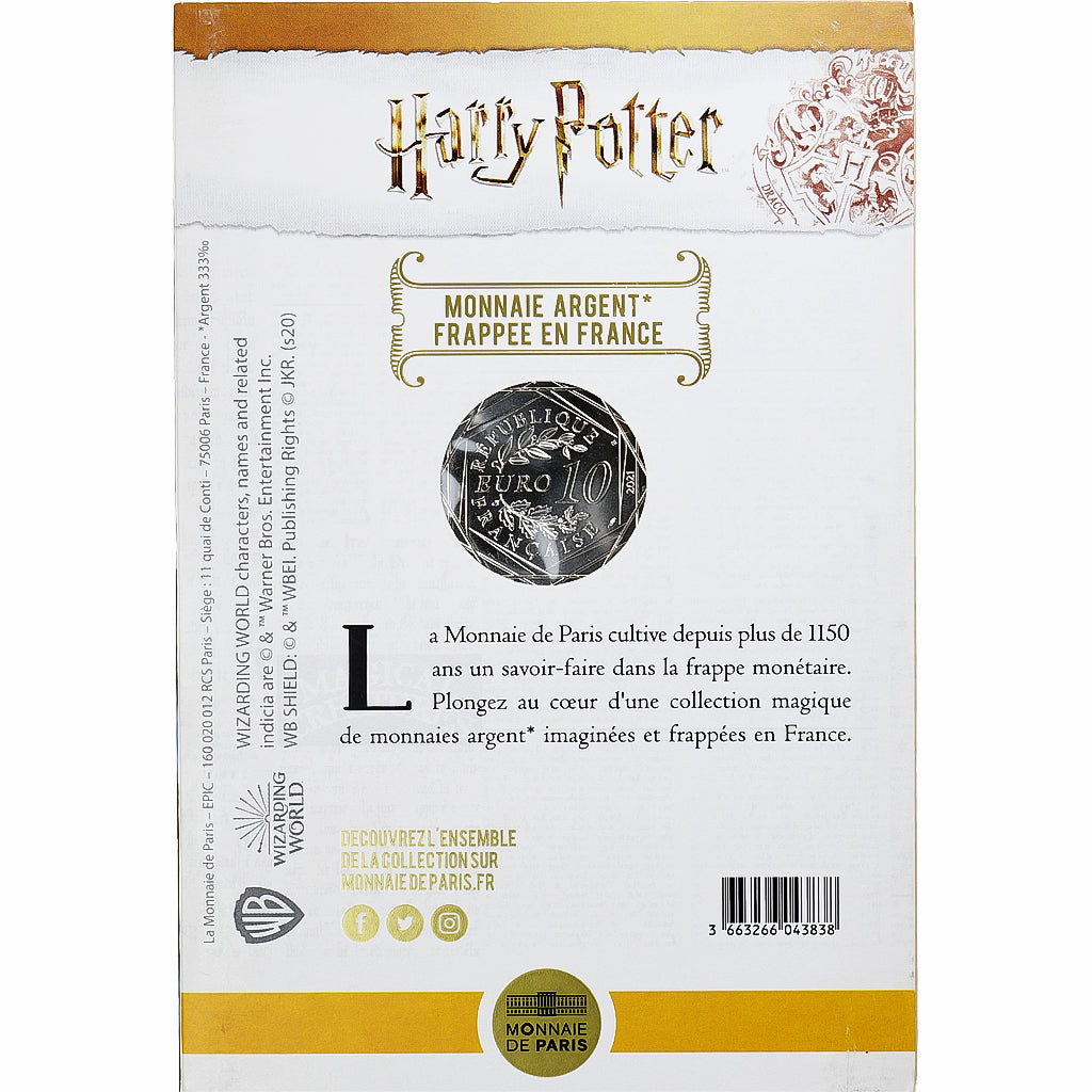 Frankreich, 10 Euro, Harry Potter à l'école des sorciers (2/18), 2021, MDP