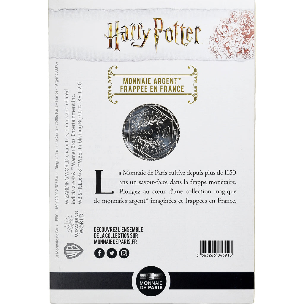 France, 10 Euro, Harry Potter et la coupe de feu (7/18), 2021, MDP, BU