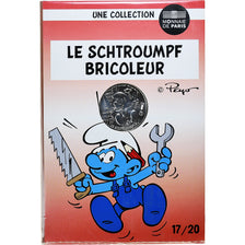 Francia, 10 Euro, Le Schtroumpf Bricoleur (17/20), 2020, MDP, FDC, Argento