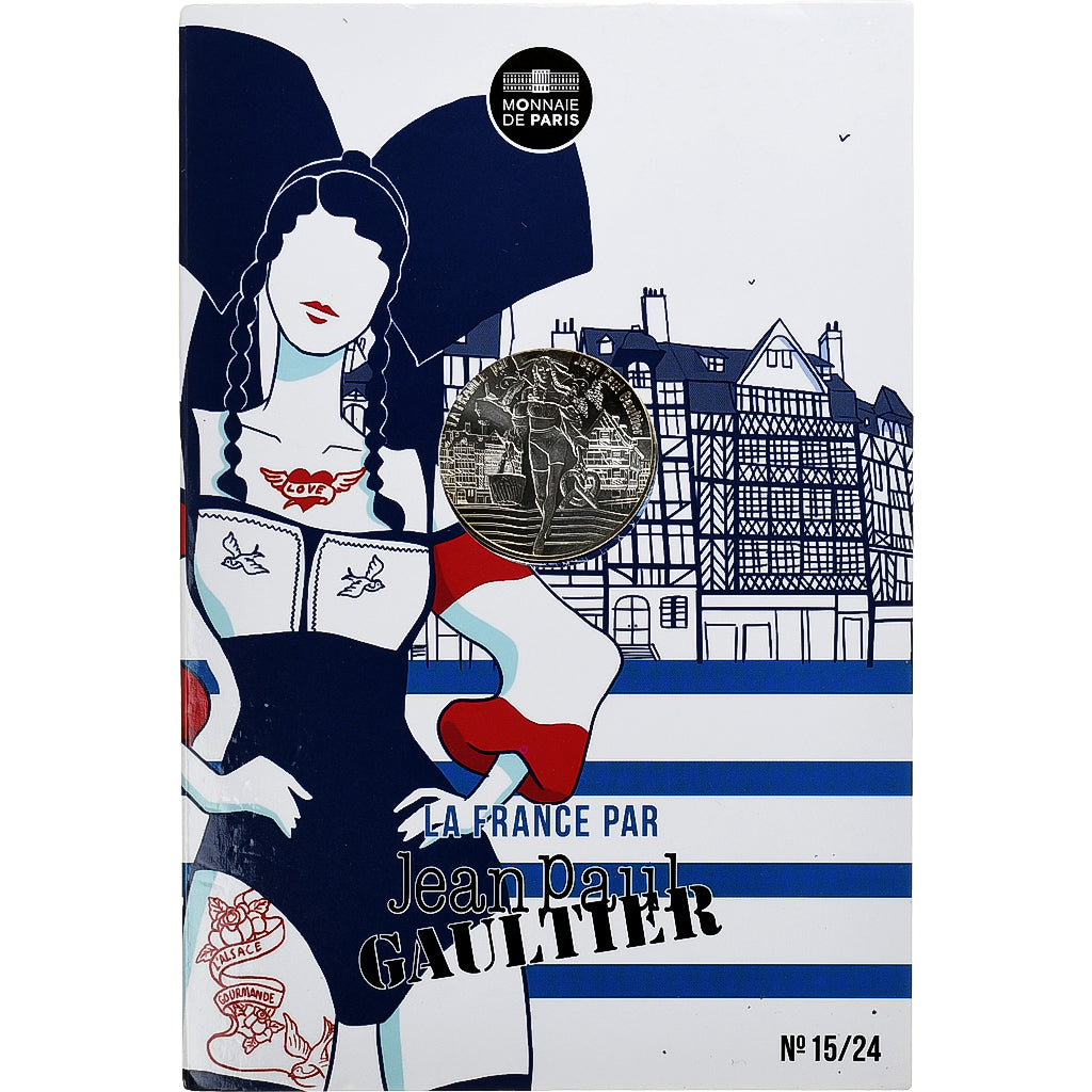 France, 10 Euro, Jean-Paul Gaultier (L'Alsace), 2017, MDP, SPL+, Argent