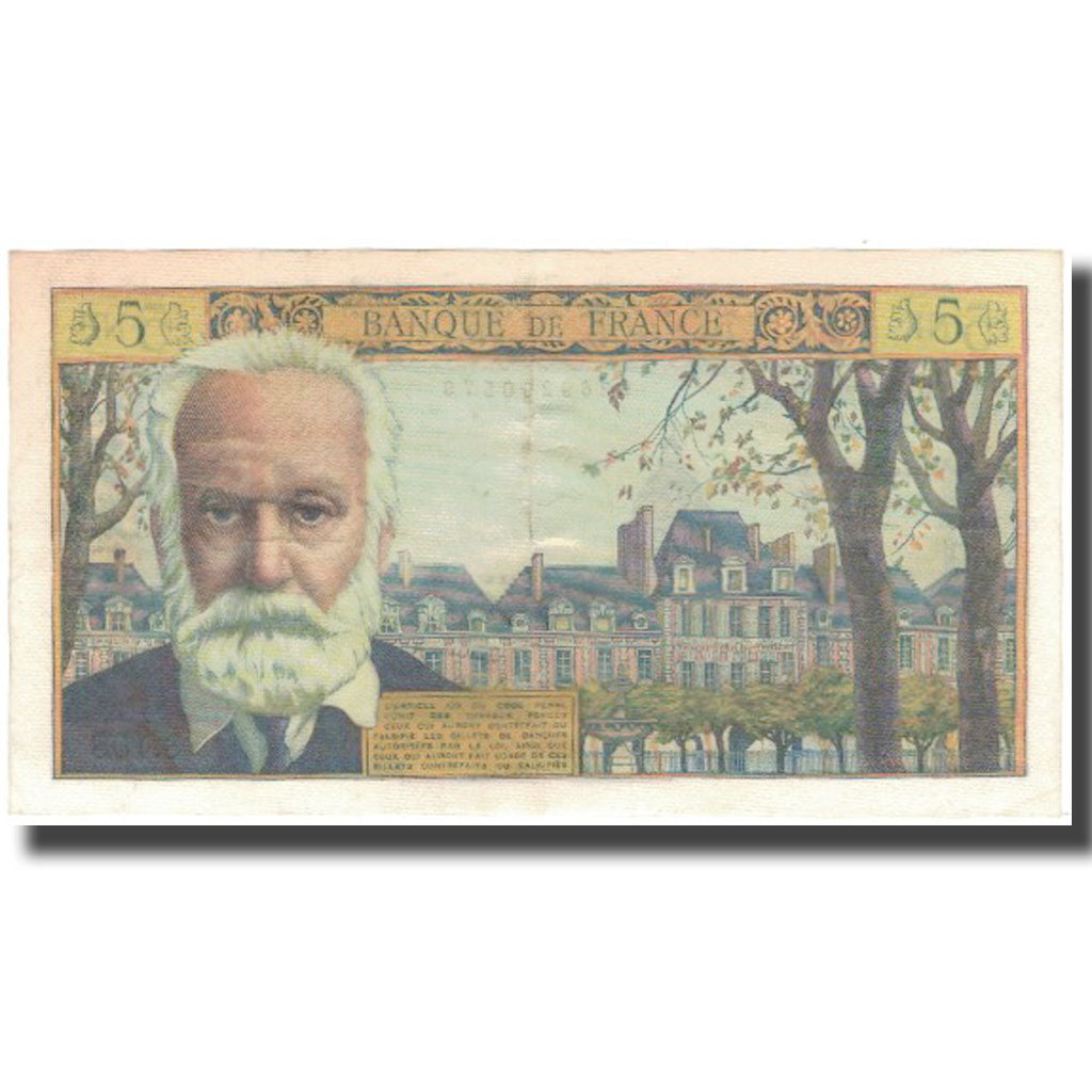 Frankreich, 5 Nouveaux Francs, Victor Hugo, 1963-05-02, SS+, Fayette:56.14